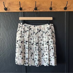 Banana Republic Floral Pleated Skirt